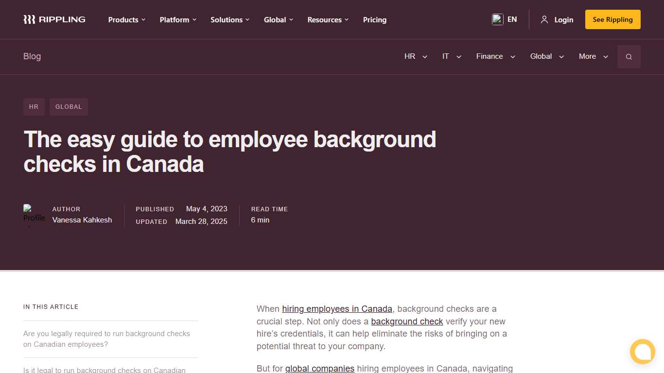 Easy Guide to Employee Background Checks in Canada